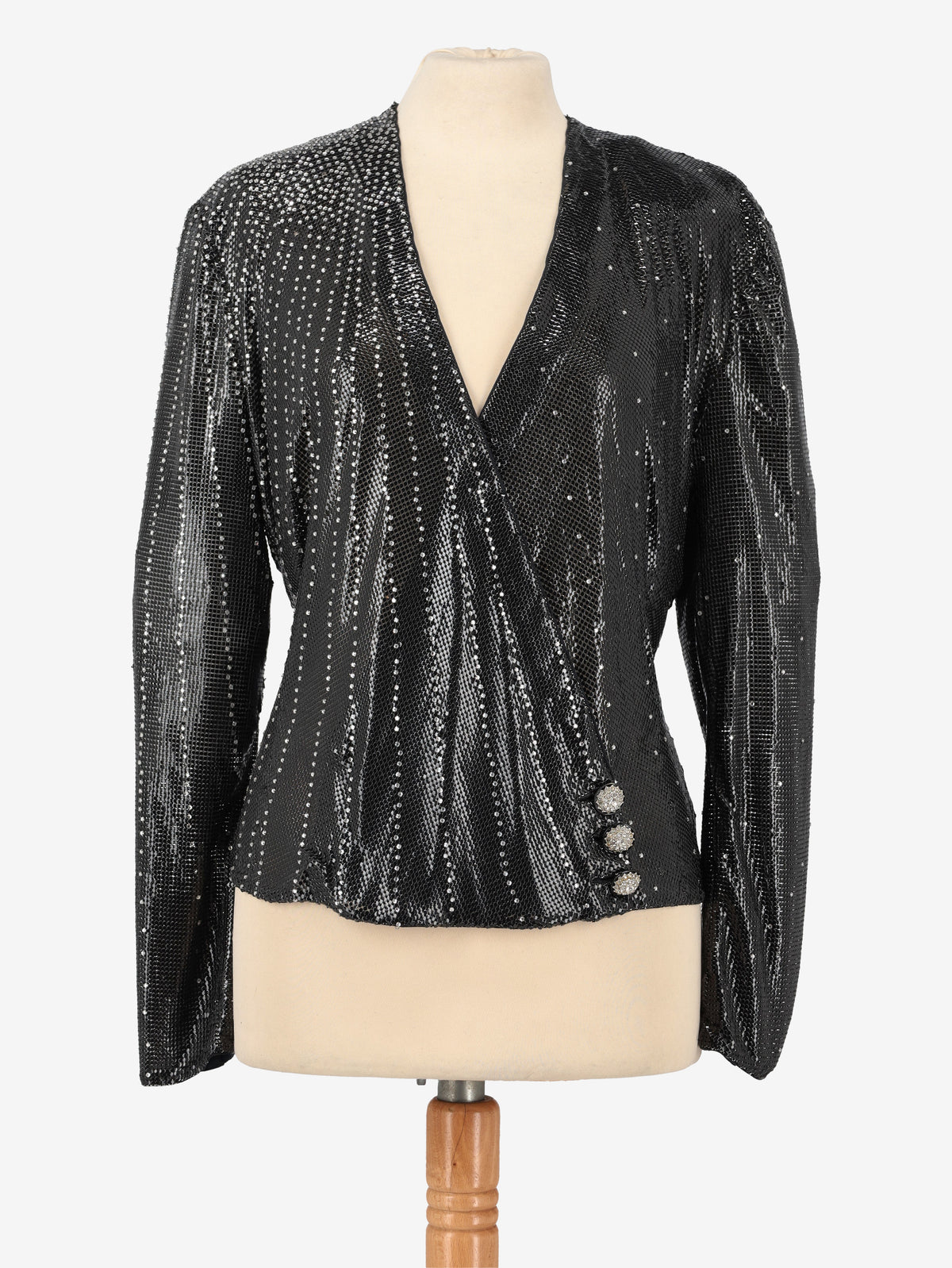 Gianni Versace Couture Metallic Knit Blouse W04032025_25  Gianni Versace 