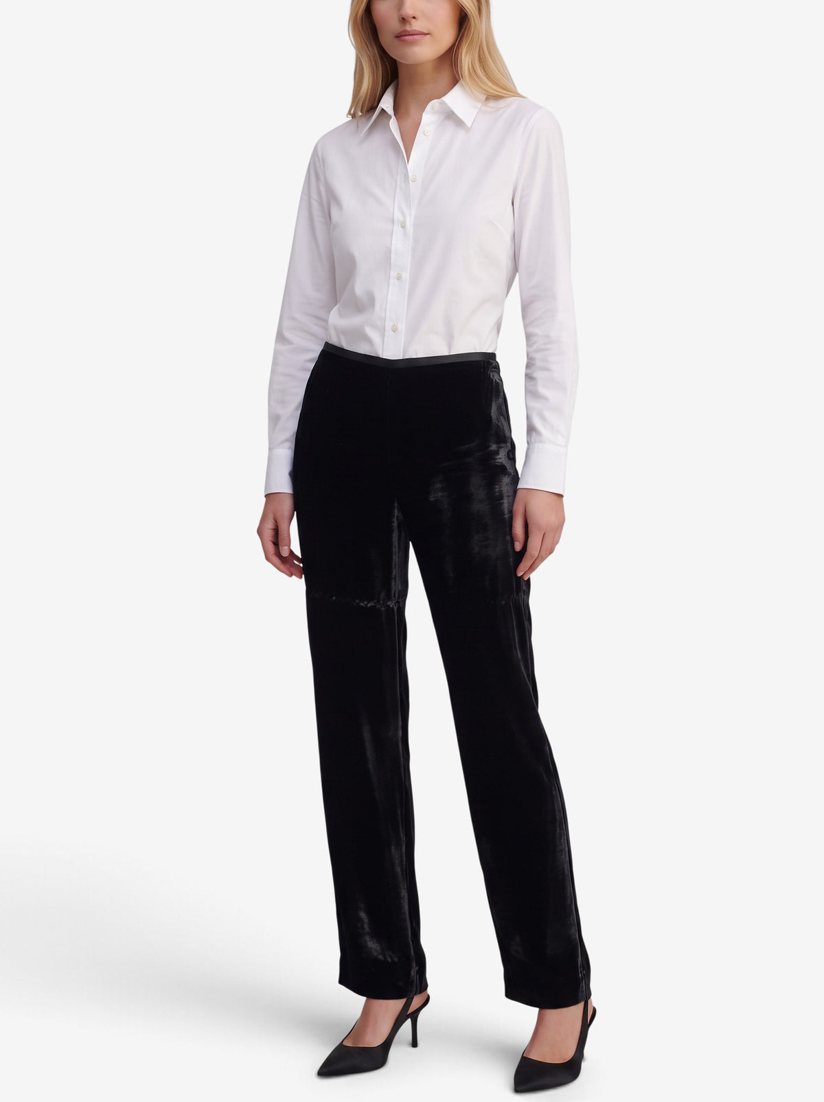 Giorgio Armani Vintage Black Velvet Trousers W27526.180  Giorgio Armani 