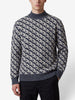 Giorgio Armani Geometric Pattern Wool-Blend Turtleneck Sweater W290926.3  Giorgio Armani 