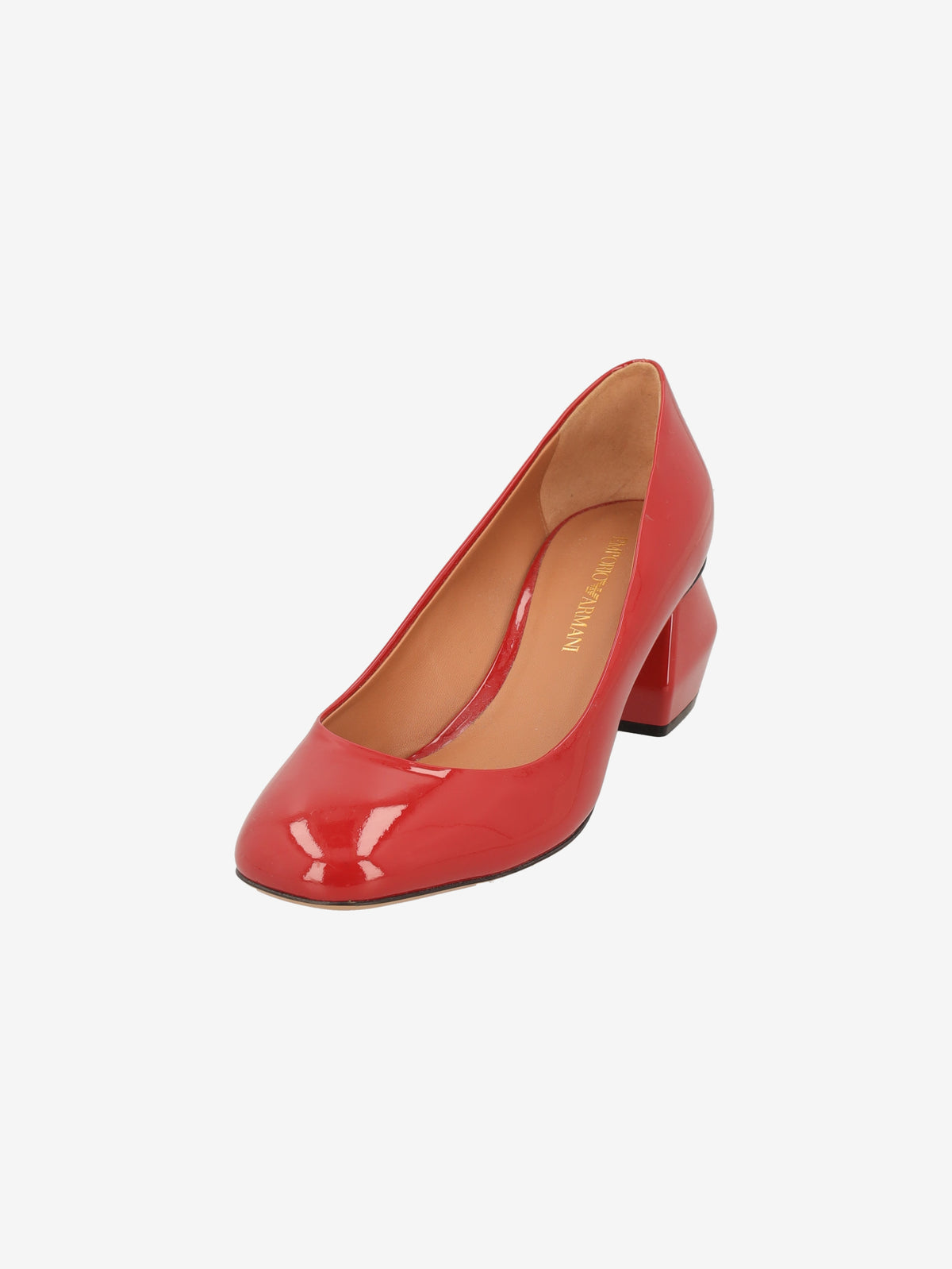 Emporio Armani Red Patent Leather Low-Heel Shoes W7926.13  Giorgio Armani 