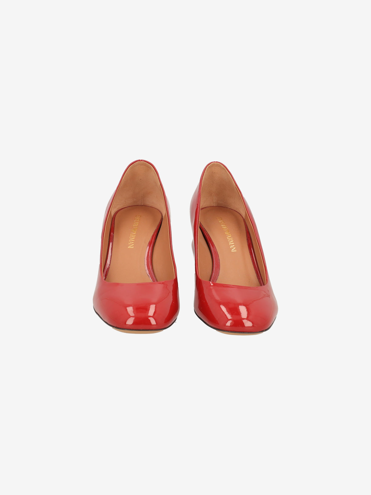 Emporio Armani Red Patent Leather Low-Heel Shoes W7926.13  Giorgio Armani 