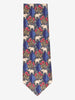 Givenchy Blue Silk Tie with Elephant and Floral Motifs MU260921.96  Givenchy 