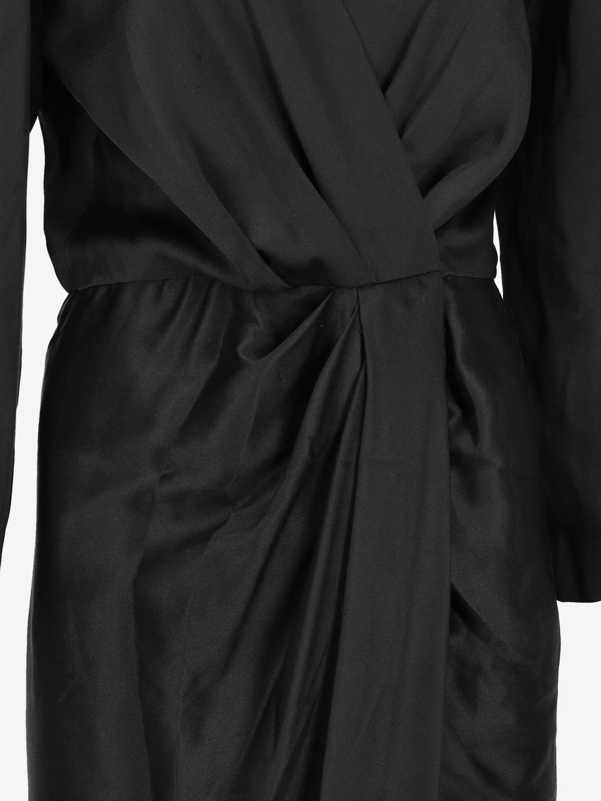 Givenchy Black Wrap-Effect Mini Dress W2926.11  Givenchy 