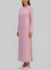 Gucci Structured Long Cady Dress in Dusty Pink with Side Zip AR119  Gucci 