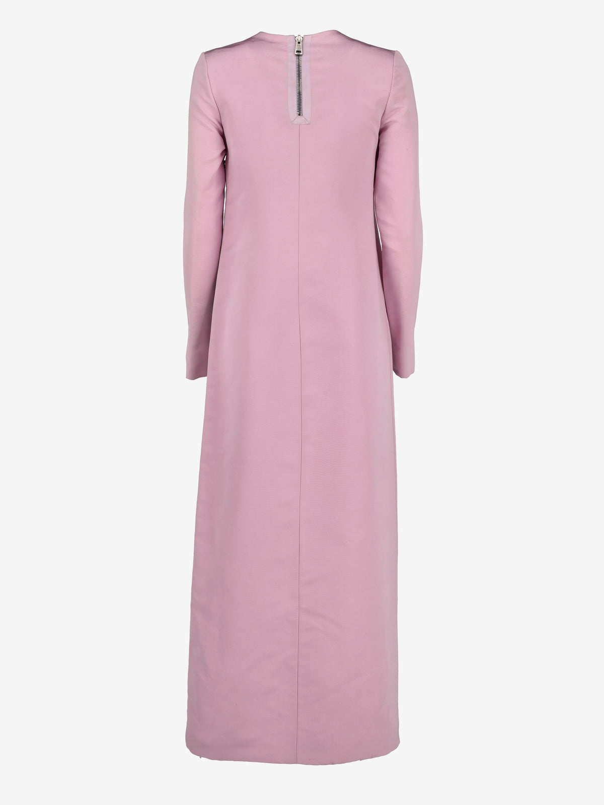 Gucci Structured Long Cady Dress in Dusty Pink with Side Zip AR119  Gucci 