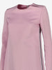 Gucci Structured Long Cady Dress in Dusty Pink with Side Zip AR119  Gucci 