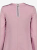Gucci Structured Long Cady Dress in Dusty Pink with Side Zip AR119  Gucci 