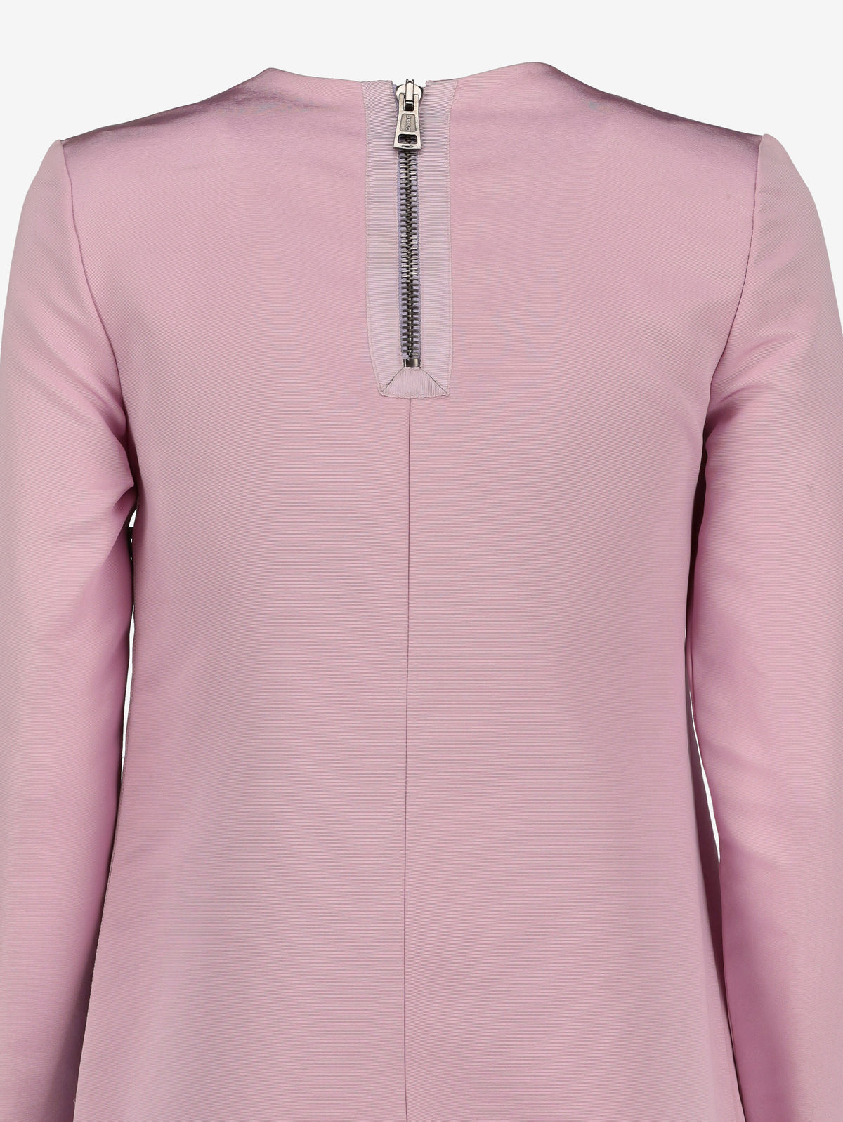 Gucci Structured Long Cady Dress in Dusty Pink with Side Zip AR119  Gucci 