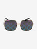 Gucci Vintage Oversized Rectangular Sunglasses with Bee Detail MR12926.34  Gucci 