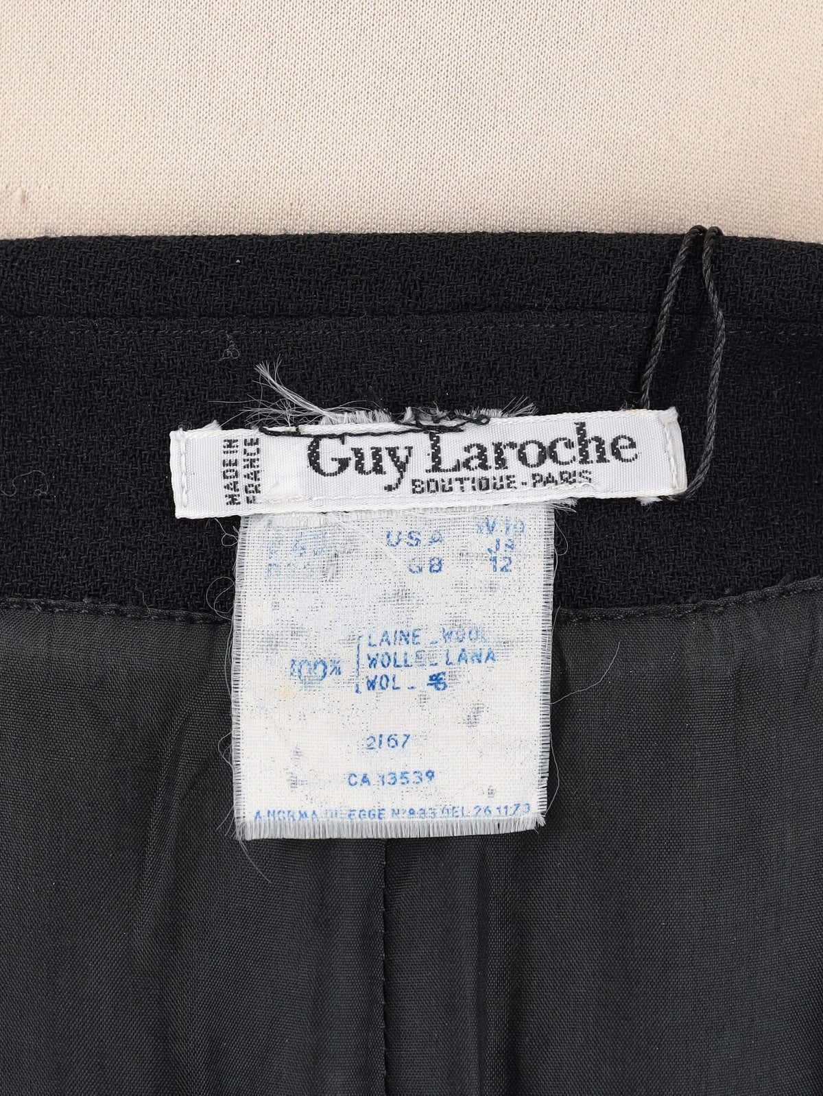Guy Laroche Black Wool Dress W191026.10  Guy Laroche 