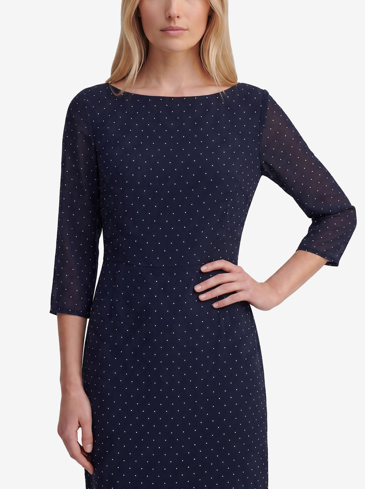 Guy Laroche Vintage Polka Dot Midi Dress W191026.20  Guy Laroche 