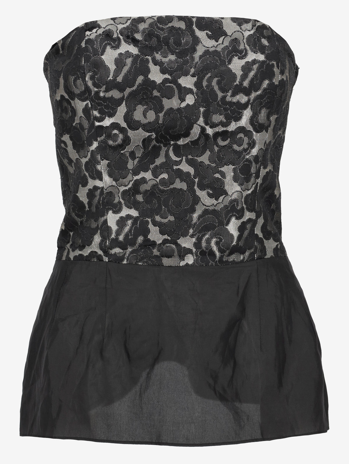 Guy Laroche Sleeveless Rose-Pattern Corset-Style Top W191026.23  Guy Laroche 