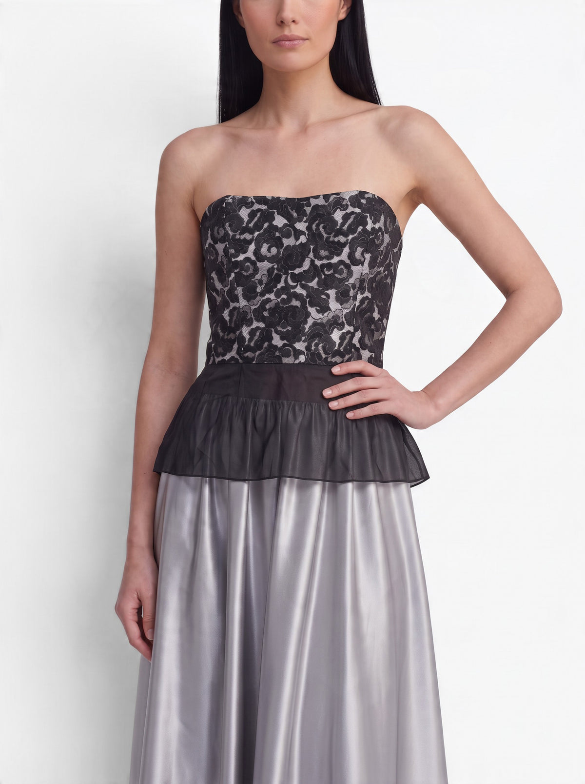 Guy Laroche Sleeveless Rose-Pattern Corset-Style Top W191026.23  Guy Laroche 