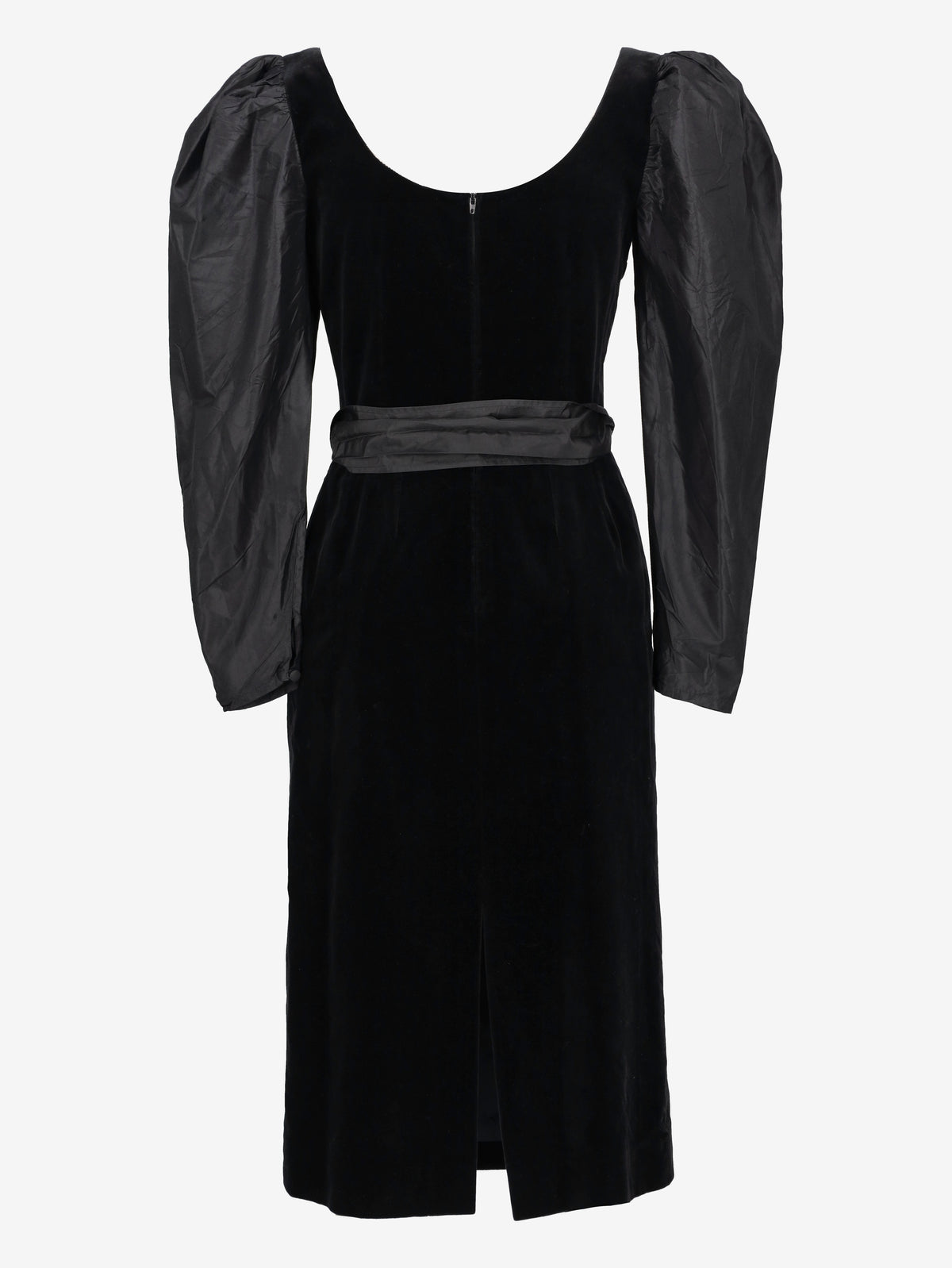 Guy Laroche Black Velvet-Effect Midi Dress W2926.4  Guy Laroche 