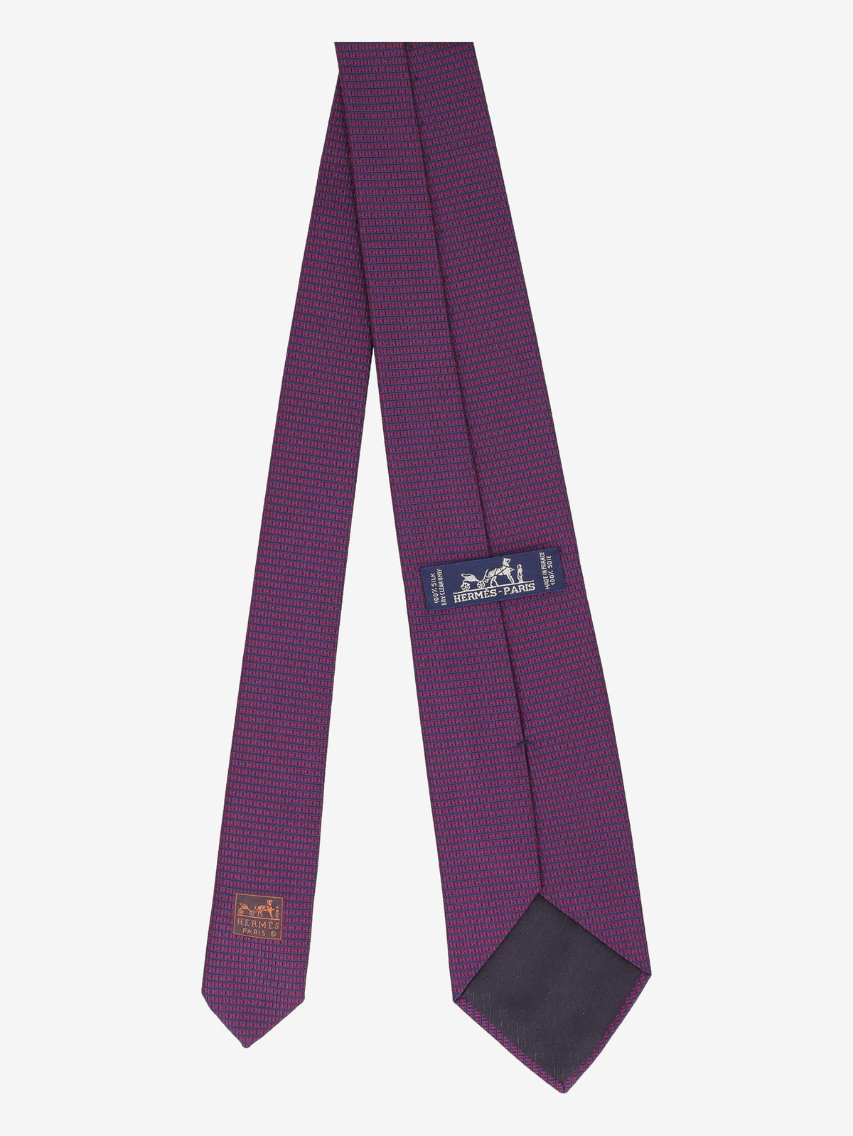 Hermès Optical H Pattern Silk Tie W24626.4  Hermès 