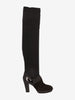 Hogan Knit & Leather High-Heel Boots W6826.8  Hogan 