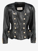 Vintage Double-Breasted Leather Jacket MR26526.5  Jean Claude Jitrois 