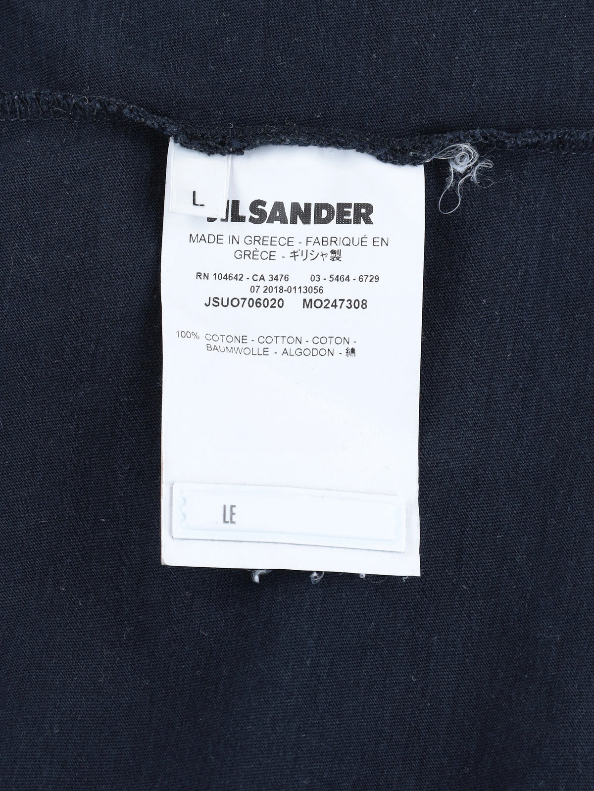 Jil Sander Classic Cotton T-Shirt W051026.1  Jil Sander 
