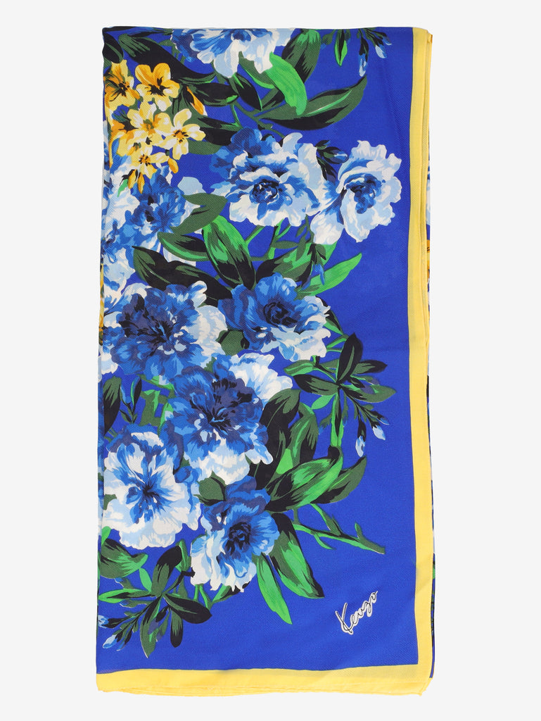 Kenzo Artistic Floral Print Square Scarf W27526.59  Kenzo 