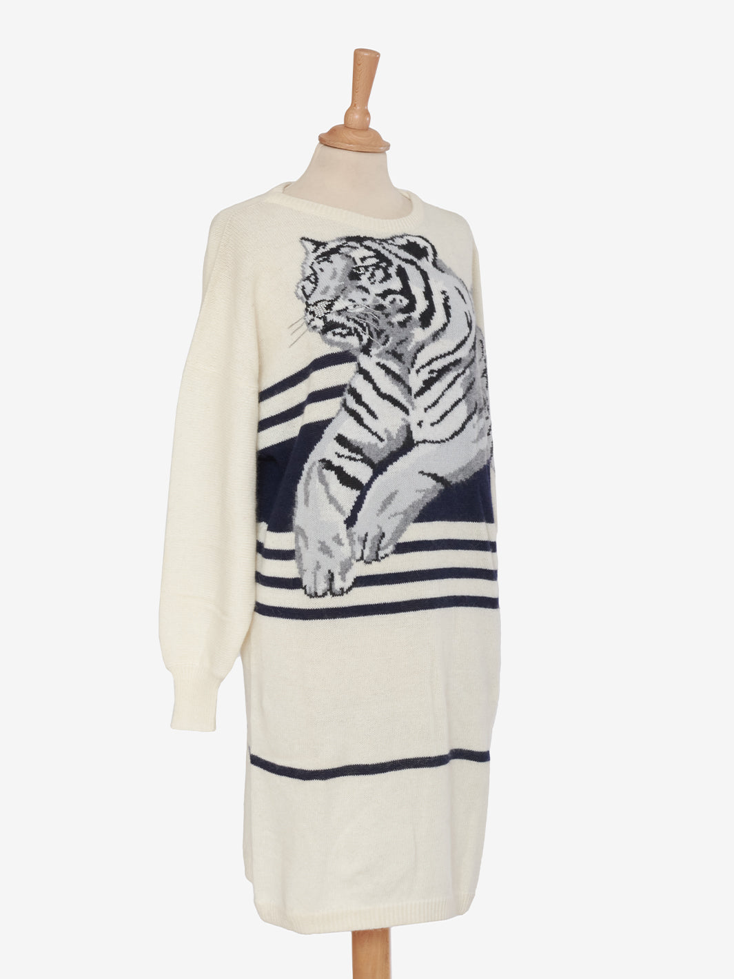 Krizia Wool Tiger Embroidery Dress CVM21.90.31G  Krizia 