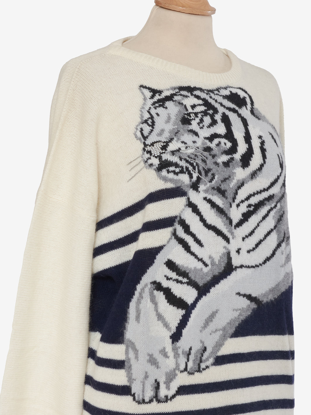 Krizia Wool Tiger Embroidery Dress CVM21.90.31G  Krizia 