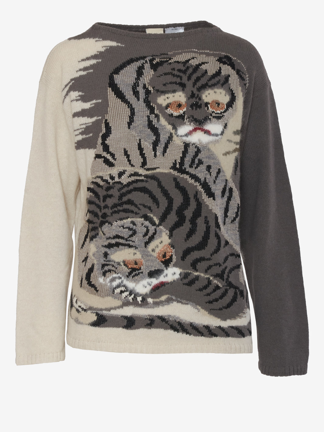 Krizia Hyena Embroidery Sweater CVM21.90.32D-1  Krizia 