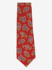 Krizia Uomo Red Silk Tie with Abstract Blue Motif MU260921.103  Krizia 