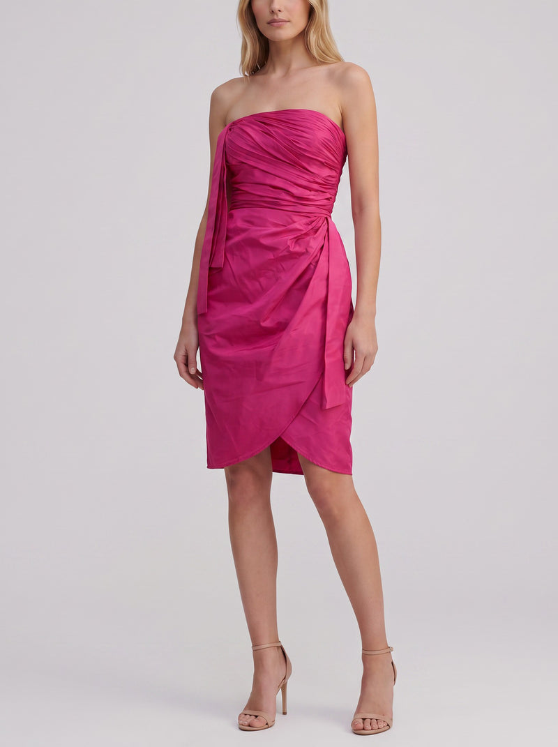 Lanvin Fuchsia Draped Mini Party Dress W2926.14  Lanvin 