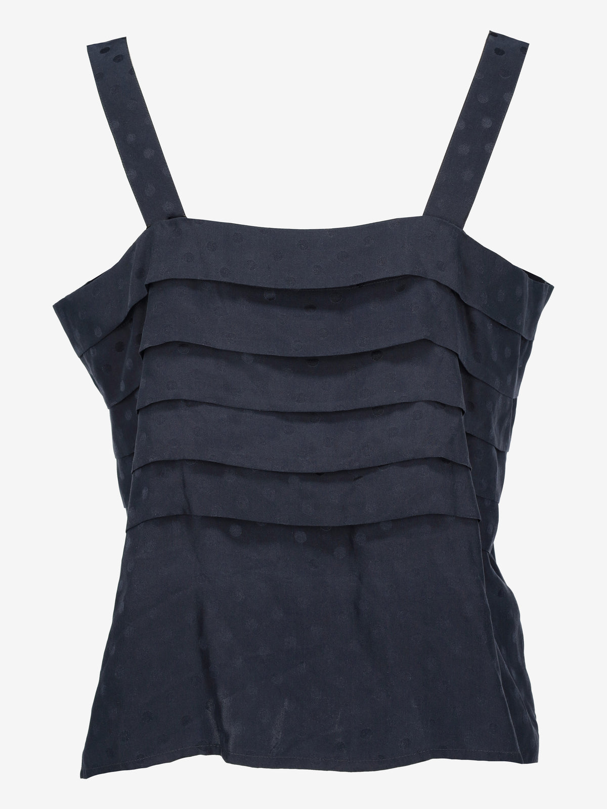 Louis Féraud Blue Silk Polka Dot Camisole Top W191026.14  Louis Feraud 