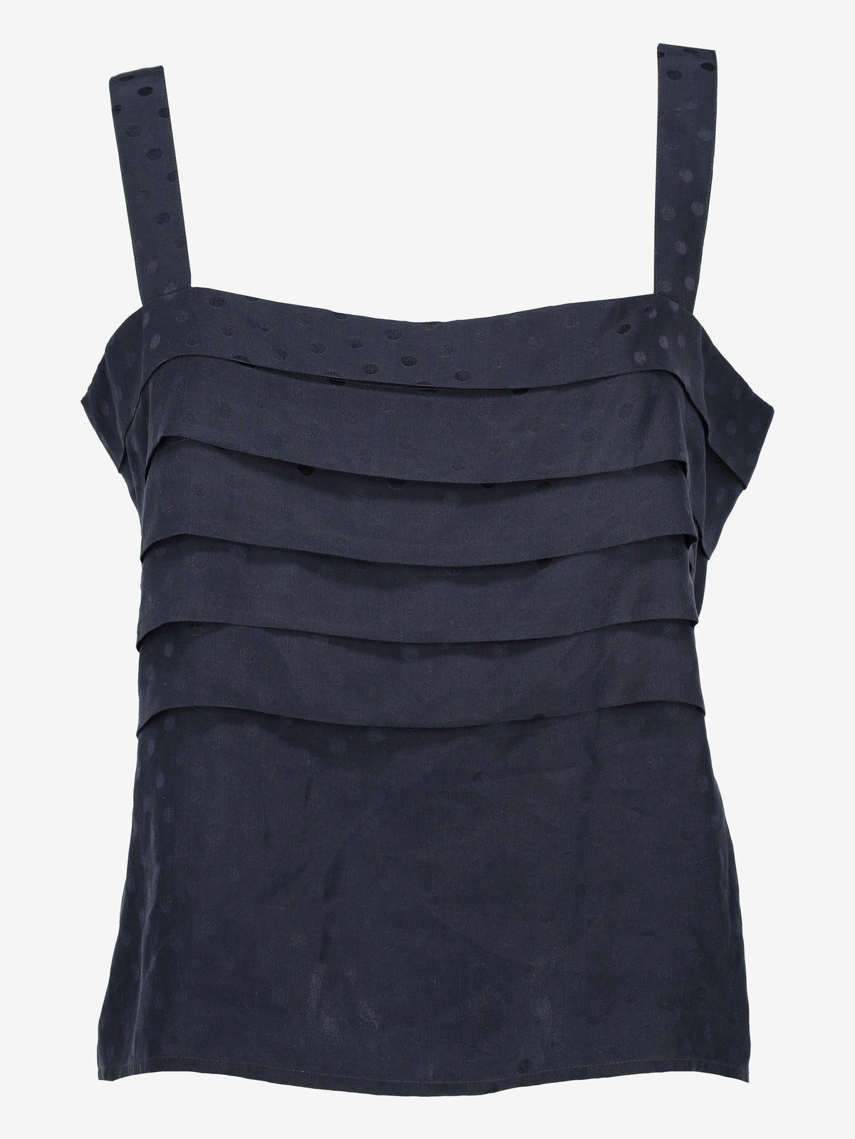 Louis Féraud Blue Silk Polka Dot Camisole Top W191026.14  Louis Feraud 