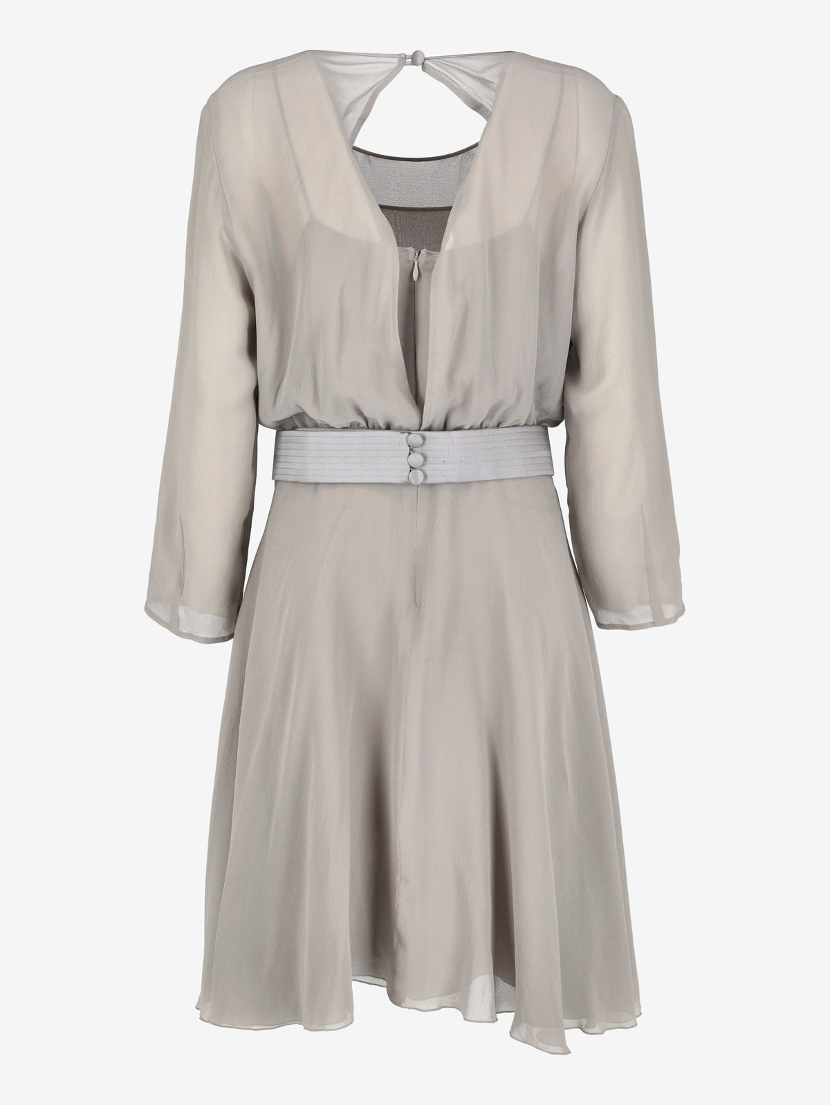 Louis Féraud Layered Midi Dress with Bow Belt W191026.34  Louis Feraud 