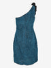 Luisa Beccaria One-Shoulder Textured Midi Dress CVB26.58.3  Luisa Beccaria 