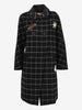 Vintage Double-Breasted Checkered Coat with Patch Details CVM26.22.22  Vintage 