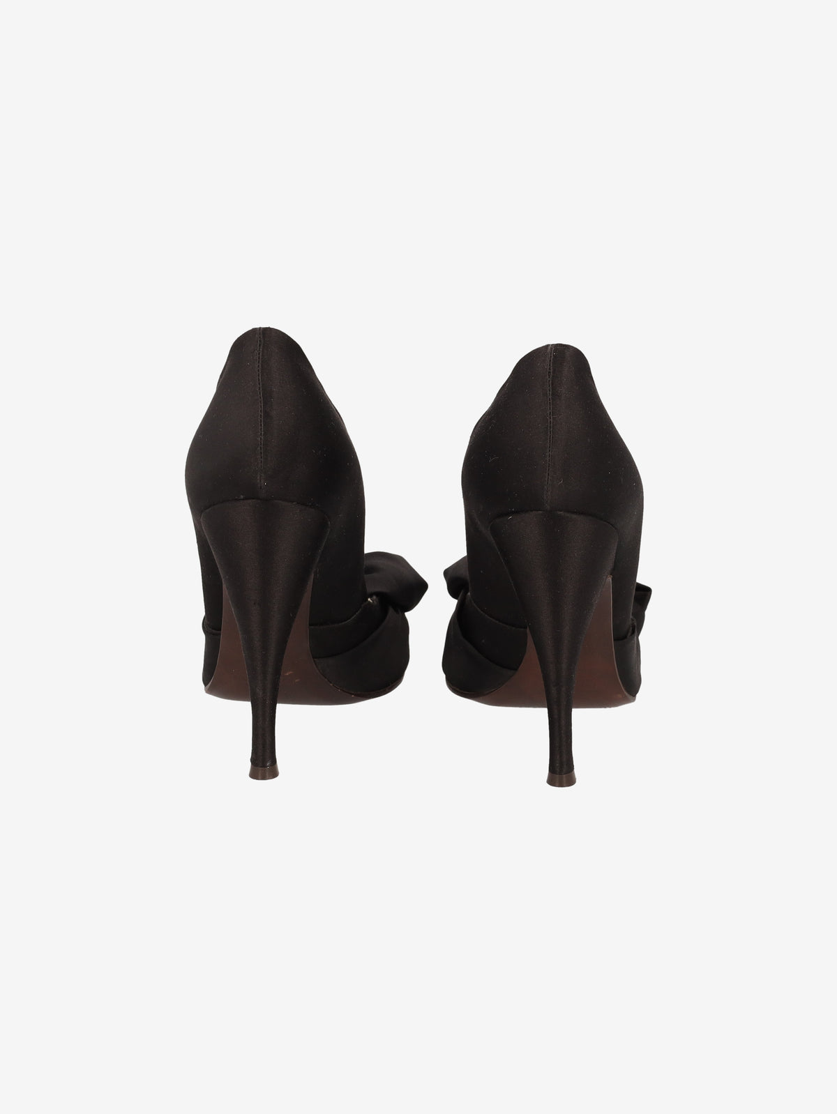 Marc Jacobs Black Satin Bow Mules W2926.49  Marc Jacobs 