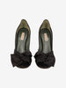 Marc Jacobs Black Satin Bow Mules W2926.49  Marc Jacobs 