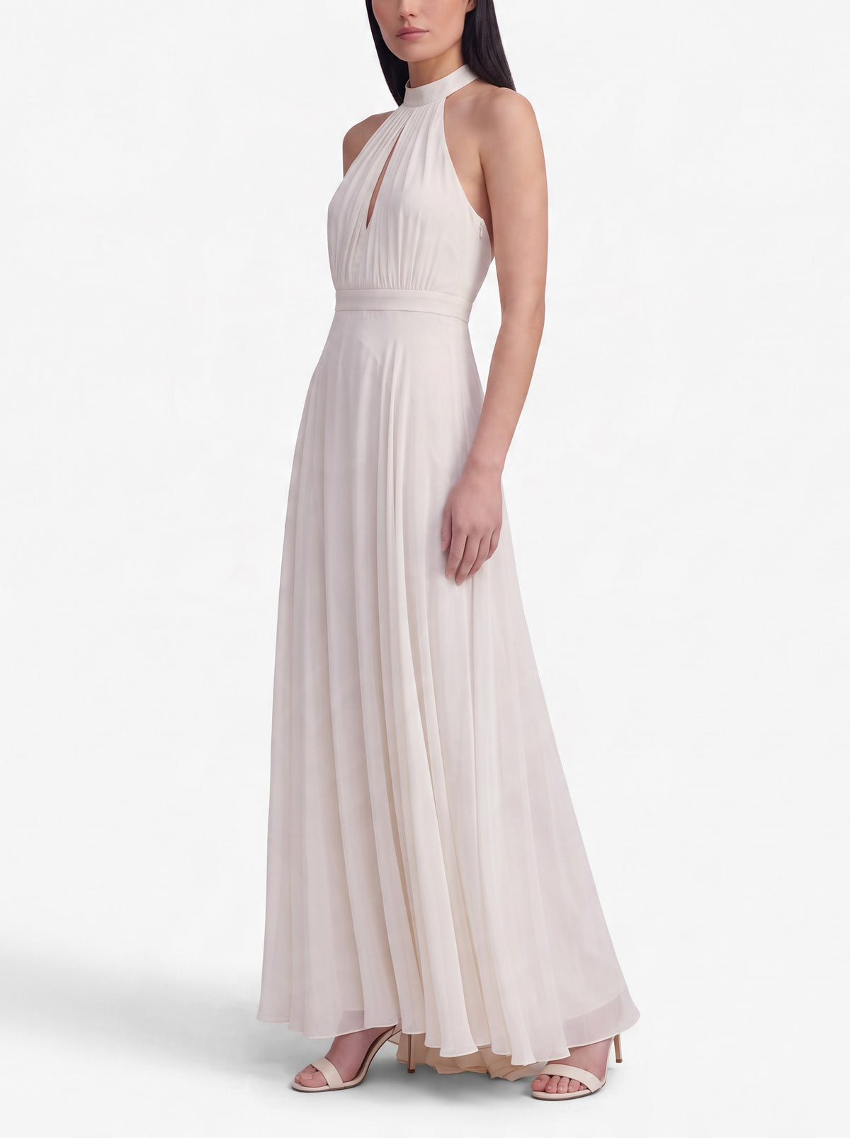 Vintage White Sheer Tulle Bridal Underdress W5102026.3  Vintage 