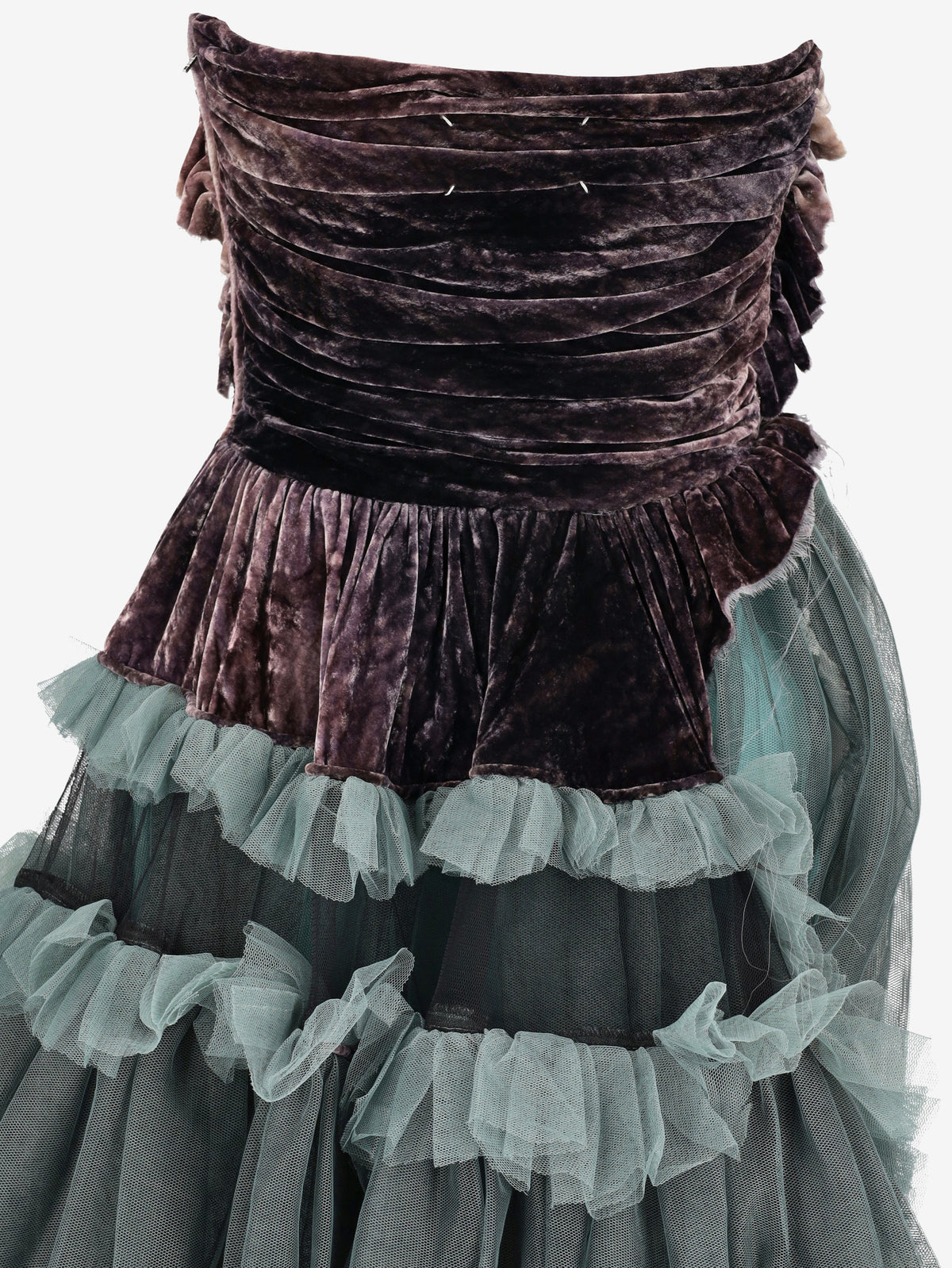 Maison Margiela x Pendleton Ruffled Tulle Midi Dress CVM26.1.13  Margiela 