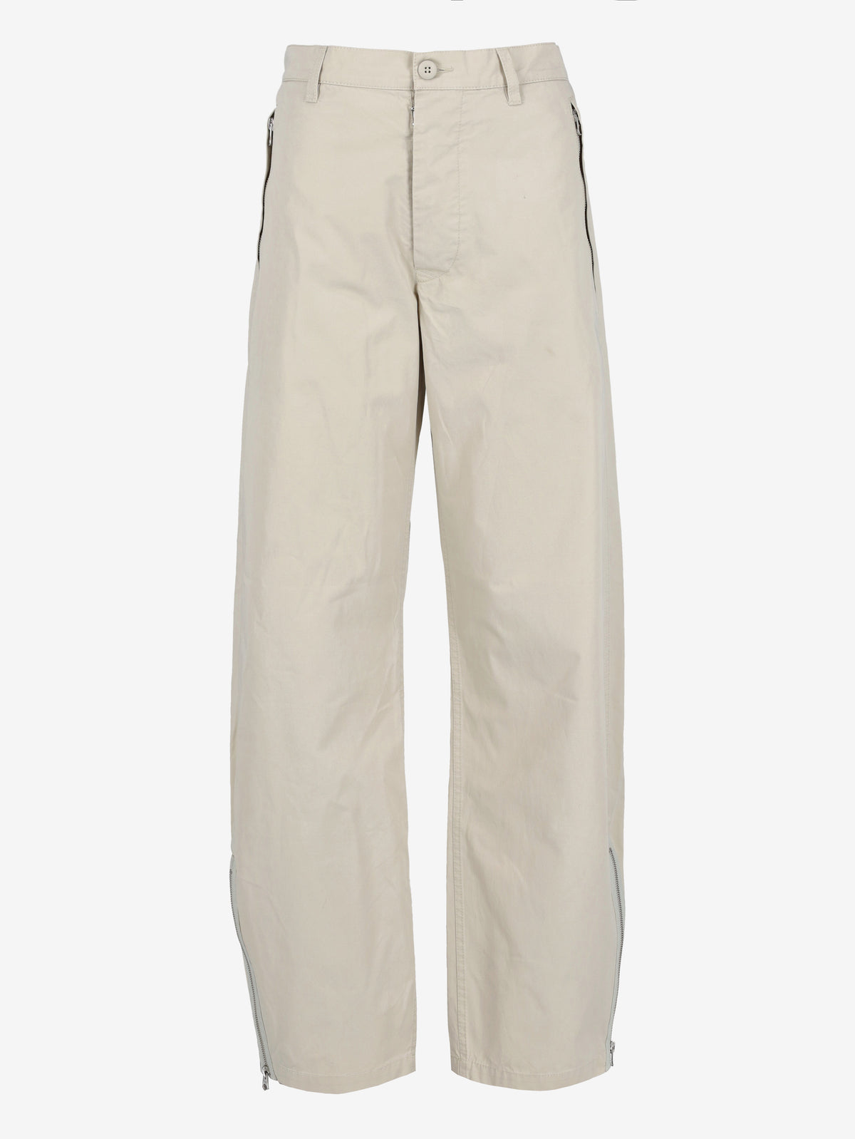 MM6 Maison Margiela Light Grey Cotton Trousers W051026.4  Margiela 
