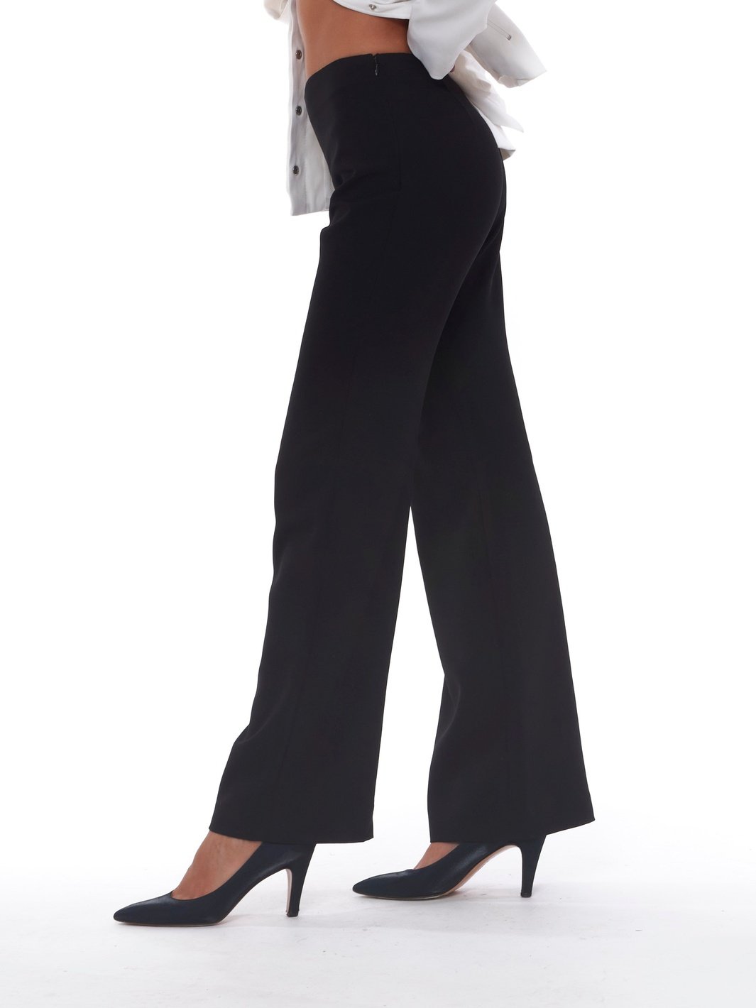 2010 black palazzo pants W22070503  Massimo 
