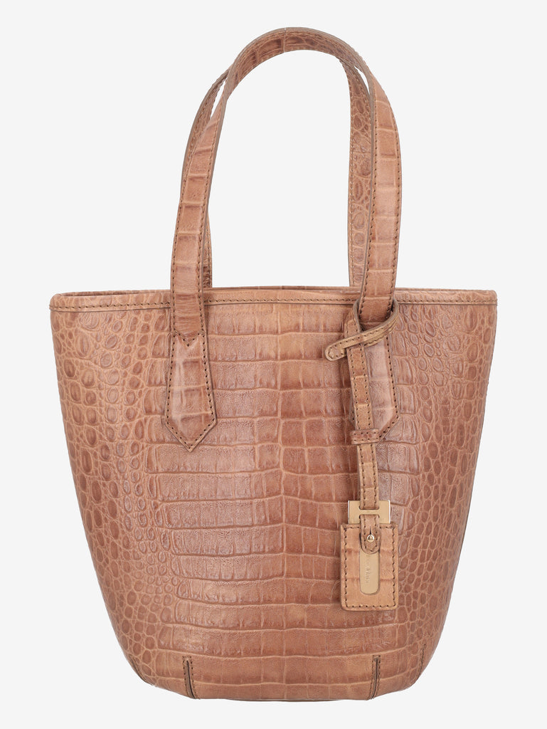 Max Mara Crocodile-Effect Leather Bucket Bag W7926.9  Max Mara 