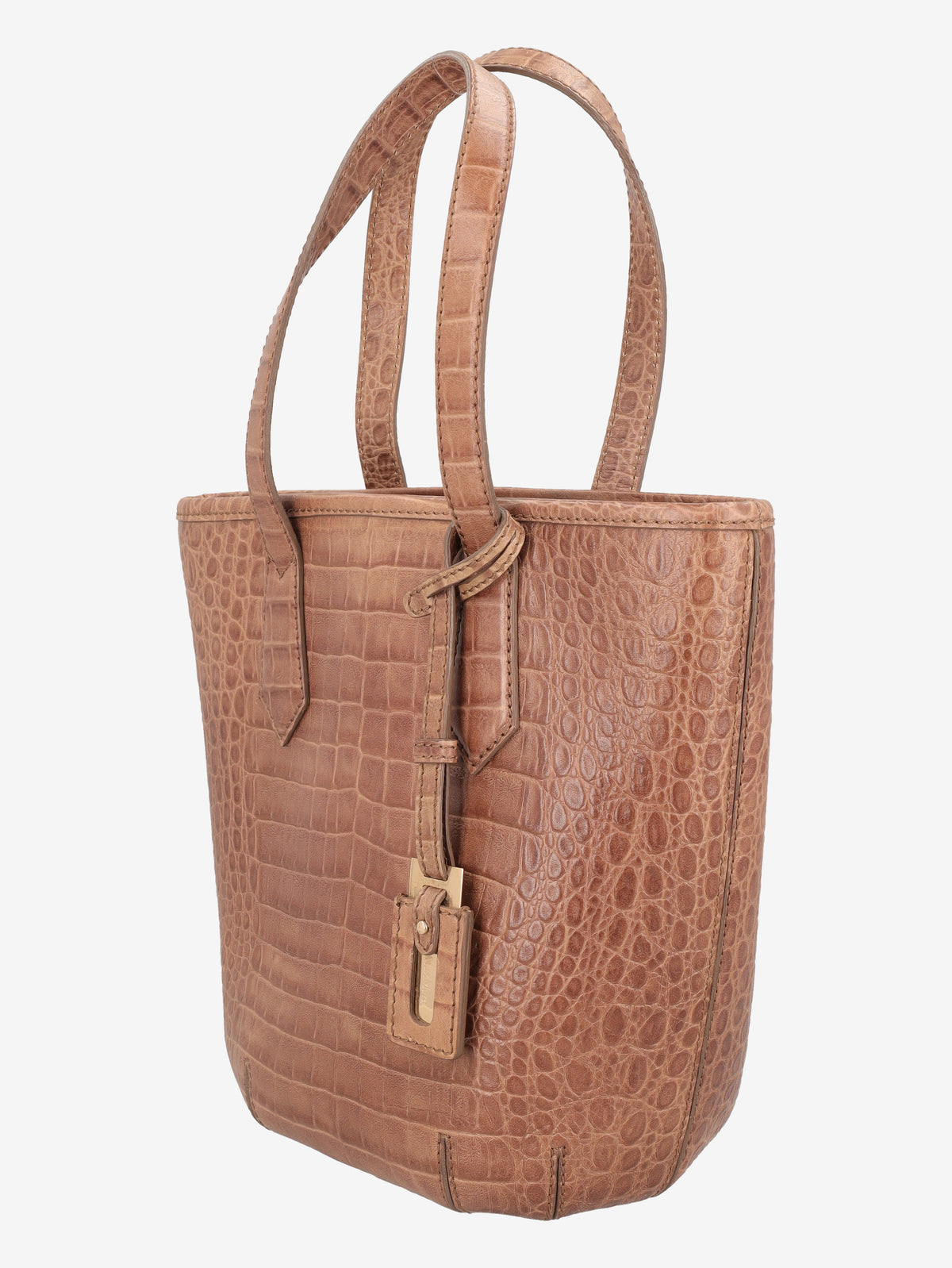 Max Mara Crocodile-Effect Leather Bucket Bag W7926.9  Max Mara 