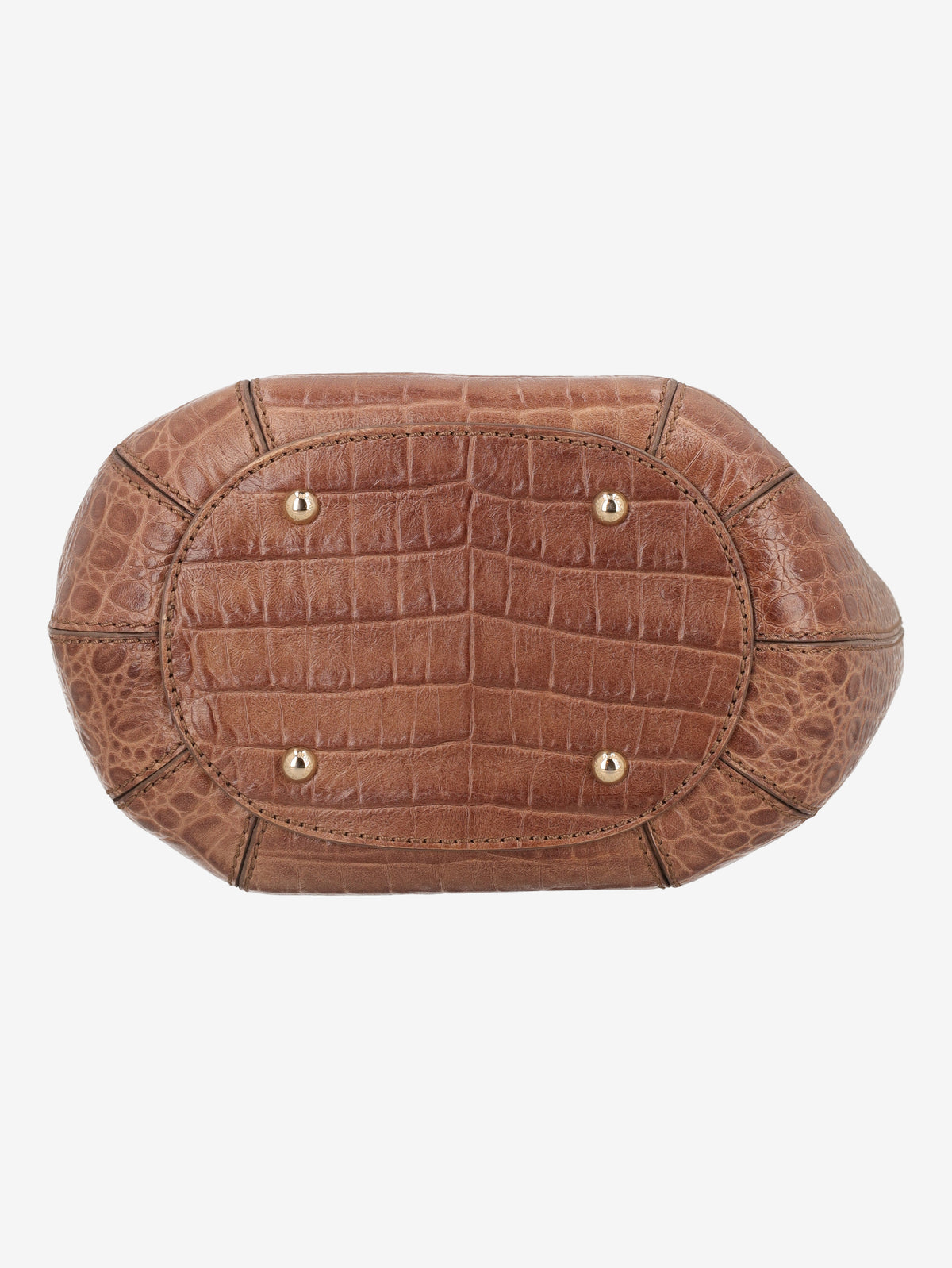 Max Mara Crocodile-Effect Leather Bucket Bag W7926.9  Max Mara 