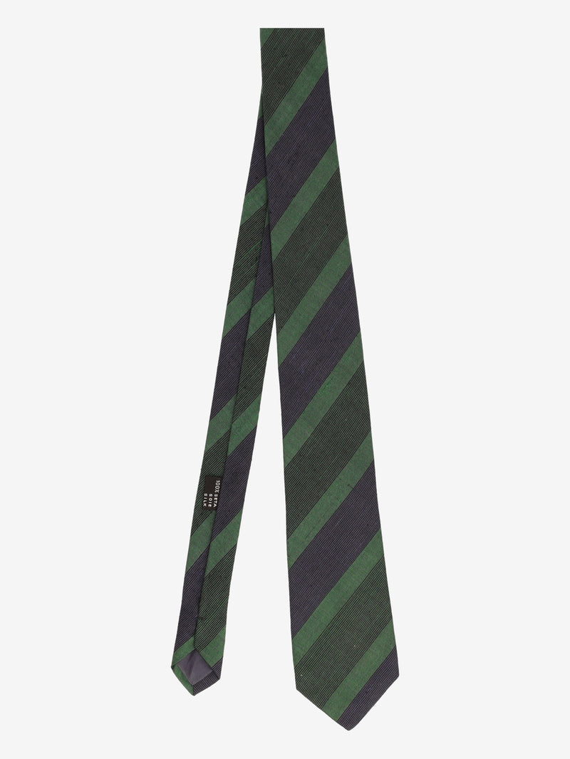 Missoni Green and Blue Striped Tie MU260921.97  Missoni 
