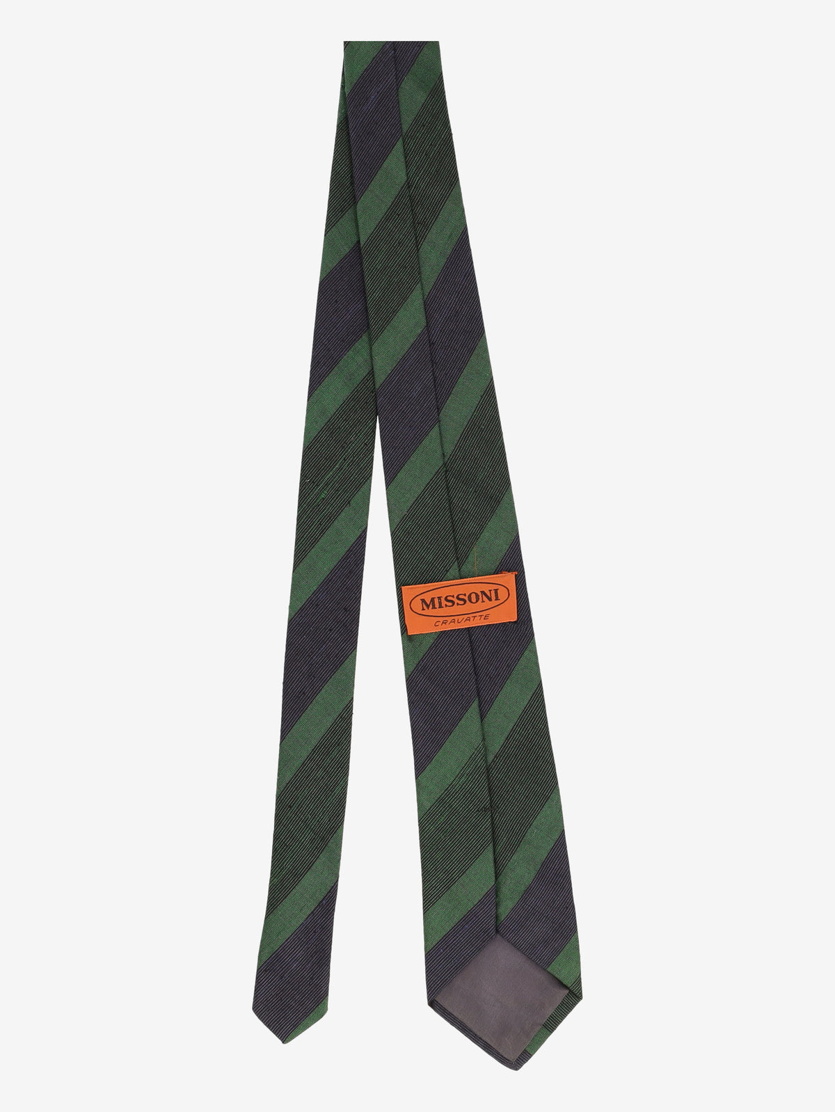 Missoni Green and Blue Striped Tie MU260921.97  Missoni 