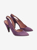 Miu Miu Purple Suede Pointed-Toe Heels W2926.48  Miu Miu 