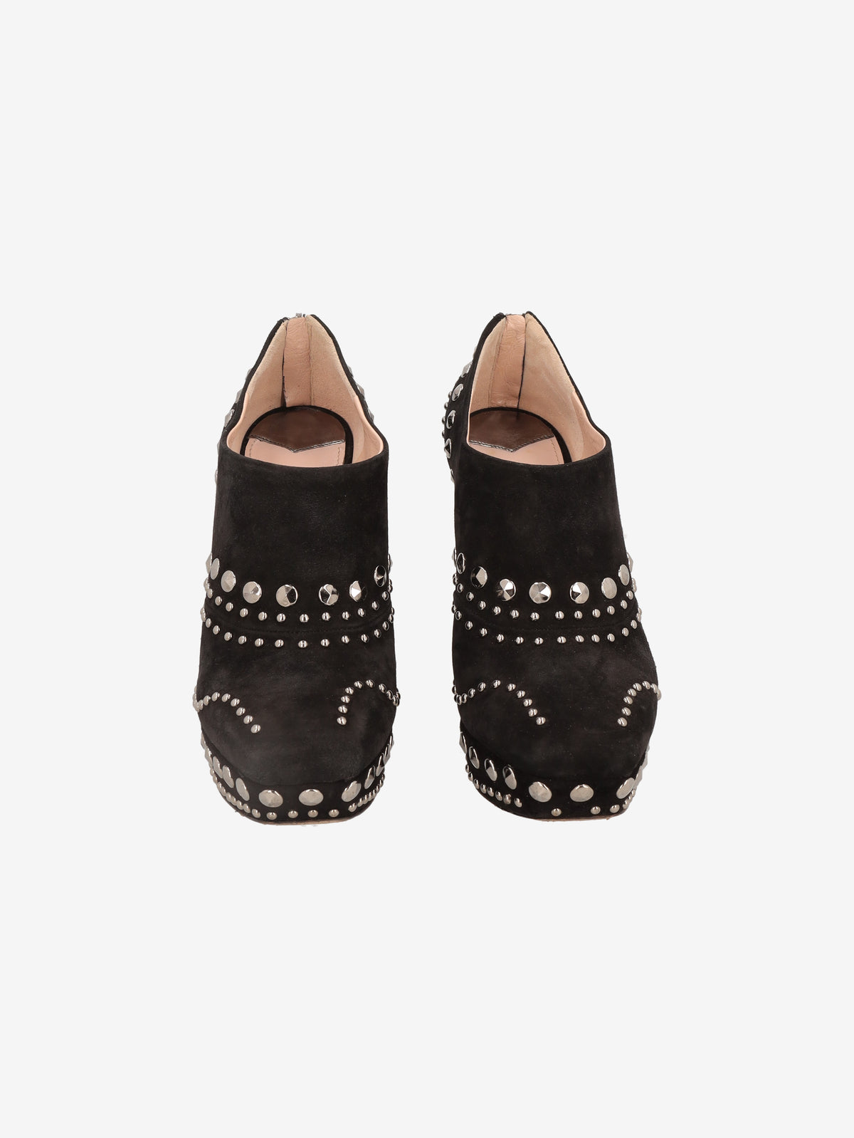 Miu Miu FW2012 Studded Platform Ankle Boots W6826.13  Miu Miu 