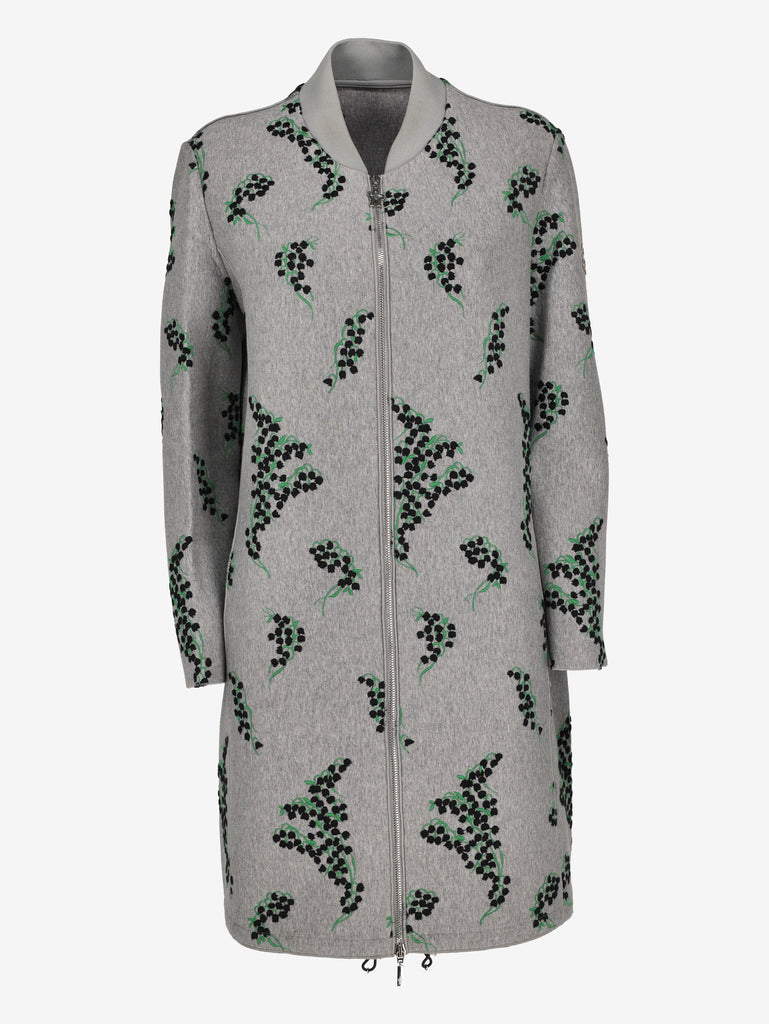 Moncler Floral Cotton Long Coat CVM26.22.24  Moncler 