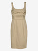Moschino Cheap and Chic Beige Cotton Midi Dress W191026.27  Moschino 