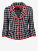 Moschino Cheap and Chic Cropped Wool-Blend Check Jacket W191026.28  Moschino 