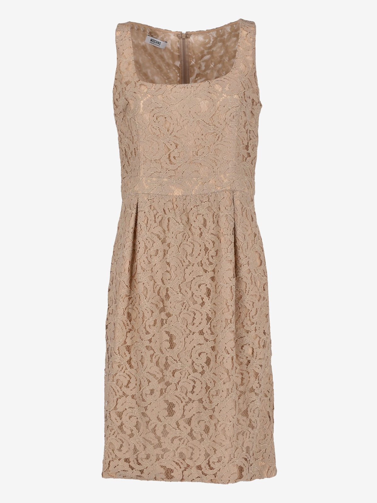 Moschino Cheap and Chic Beige Floral Lace Midi Dress W191026.30  Moschino 